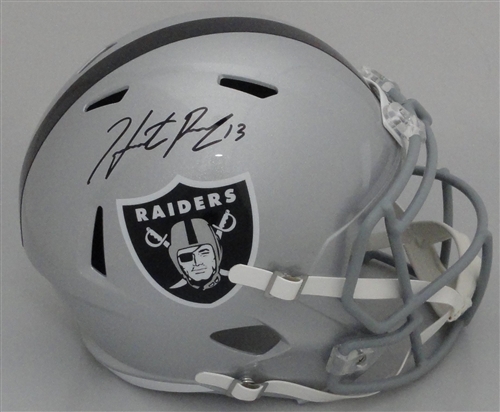 HUNTER RENFROW SIGNED FULL SIZE RAIDERS REPLICA SPEED HELMET - BAS