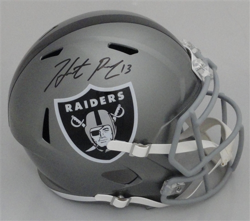 HUNTER RENFROW SIGNED FULL SIZE RAIDERS FLASH REPLICA SPEED HELMET - BAS