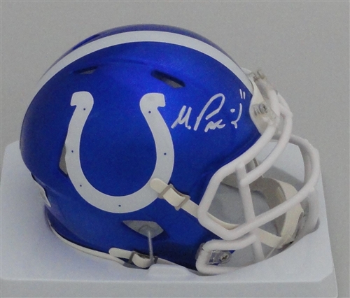 MICHAEL PITTMAN SIGNED COLTS FLASH SPEED MINI HELMET - BAS