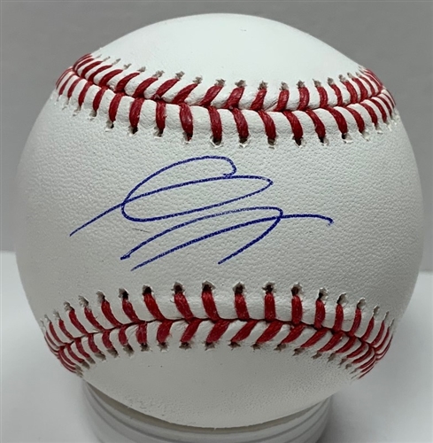 GAVIN LUX SIGNED OFFICIAL MLB BASEBALL - DODGERS - BAS