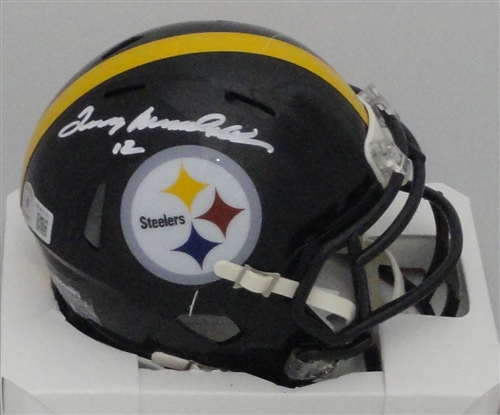 TERRY BRADSHAW SIGNED STEELERS RIDDELL SPEED MINI HELMET - BAS