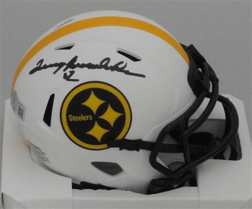 TERRY BRADSHAW SIGNED STEELERS RIDDELL LUNAR SPEED MINI HELMET - BAS