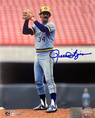 ROLLIE FINGERS SIGNED 8X10 BREWERS PHOTO #8