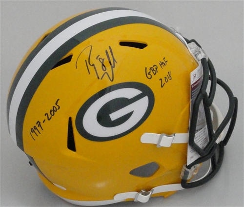 RYAN LONGWELL SIGNED FULL SIZE PACKERS REPLICA SPEED HELMET WITH SCRIPTS - JSA