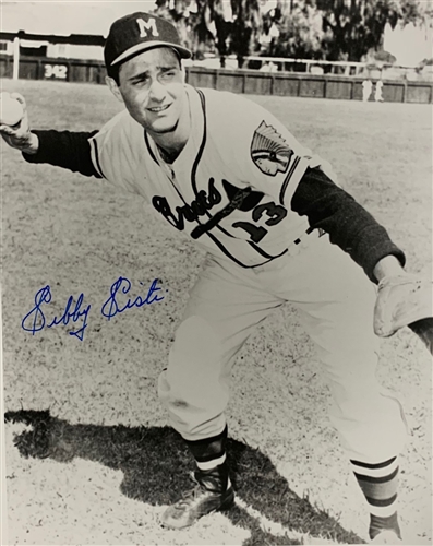 SIBBY SISTI SIGNED MILW BRAVES 8X10 PHOTO #1