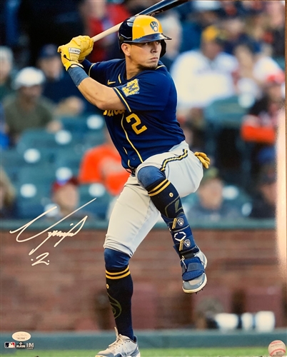 LUIS URIAS SIGNED 16X20 BREWERS PHOTO #5 - JSA