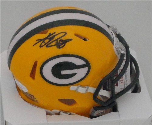 AMARI RODGERS SIGNED PACKERS SPEED MINI HELMET - JSA