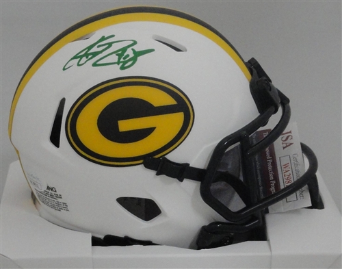 AMARI RODGERS SIGNED PACKERS LUNAR SPEED MINI HELMET - JSA