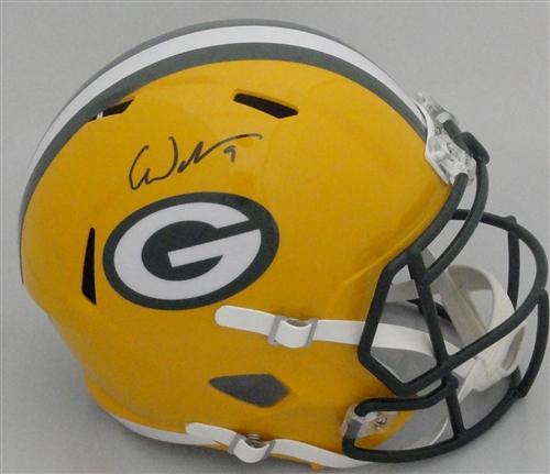 CHRISTIAN WATSON SIGNED FULL SIZE PACKERS REPLICA SPEED HELMET - BAS