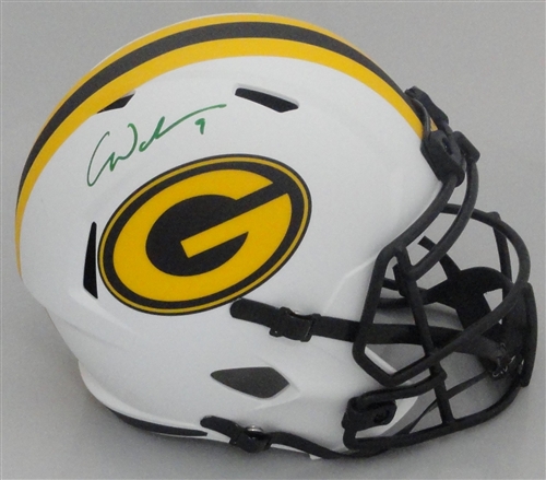 CHRISTIAN WATSON SIGNED FULL SIZE PACKERS LUNAR REPLICA SPEED HELMET - BAS