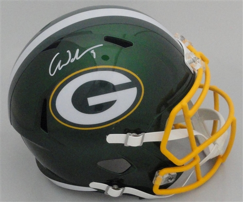 CHRISTIAN WATSON SIGNED FULL SIZE PACKERS FLASH REPLICA SPEED HELMET - BAS