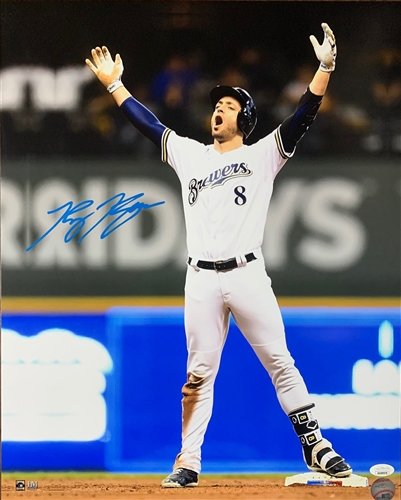 RYAN BRAUN SIGNED 16X20 BREWERS PHOTO #9 - JSA