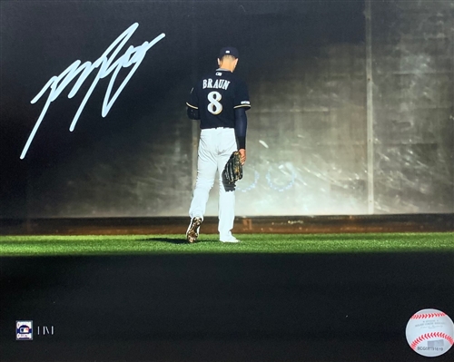 RYAN BRAUN SIGNED 8X10 BREWERS PHOTO #8