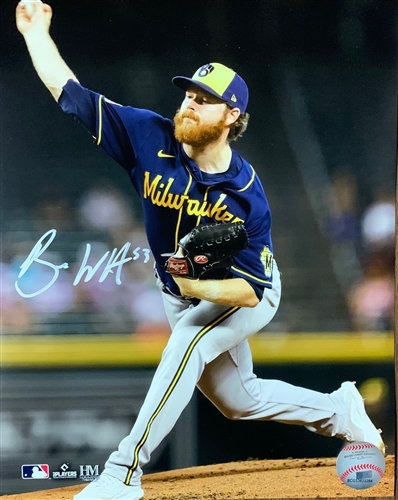 BRANDON WOODRUFF SIGNED BREWERS 8X10 PHOTO #10