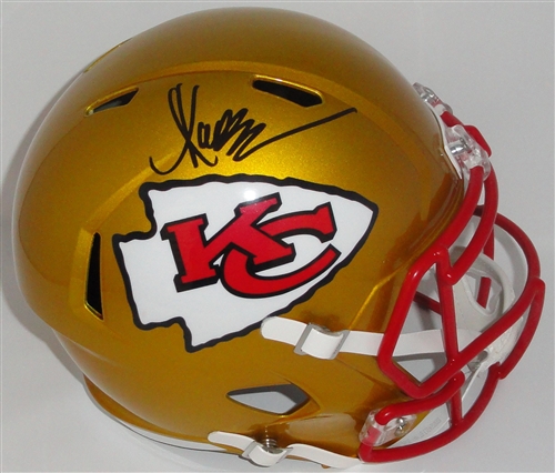 CHIEFS MARCUS ALLEN SIGNED FULL SIZE REPLICA SPEED FLASH HELMET - BAS