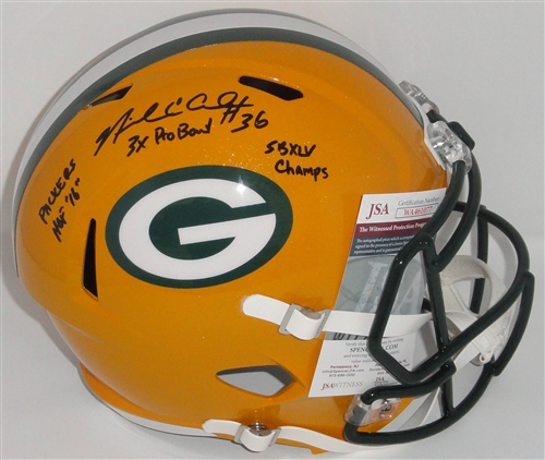 NICK COLLINS SIGNED FULL SIZE PACKERS REPLICA SPEED HELMET W/ XLV CHAMPS - JSA