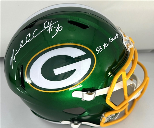 NICK COLLINS SIGNED FULL SIZE PACKERS FLASH REPLICA SPEED HELMET W/ XLV CHAMPS - JSA