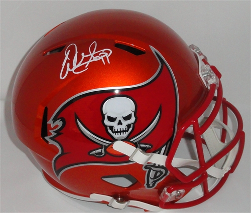 WARREN SAPP SIGNED FULL SIZE BUCCANEERS FLASH REPLICA SPEED HELMET - JSA