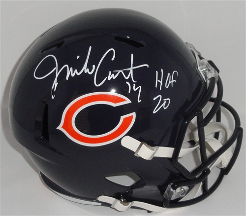 JIM COVERT SIGNED FULL SIZE BEARS REPLICA SPEED HELMET W/ HOF - JSA