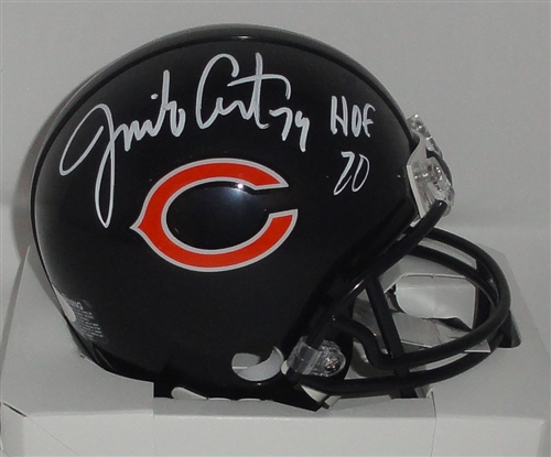 JIM COVERT SIGNED BEARS VSR4 MINI HELMET W/ HOF - JSA