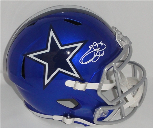 EMMITT SMITH SIGNED FULL SIZE COWBOYS REPLICA FLASH SPEED HELMET - JSA