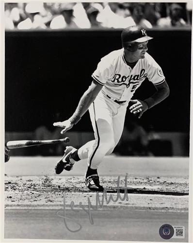 GEORGE BRETT SIGNED 8X10 KC ROYALS 8X10 PHOTO #8- BAS