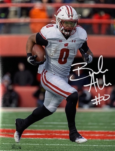 BRAELON ALLEN SIGNED 8X10 WI BADGERS PHOTO #6