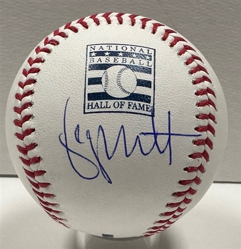 GEORGE BRETT SIGNED OFFICIAL MLB HALL OF FAME LOGO BASEBALL - ROYALS - JSA