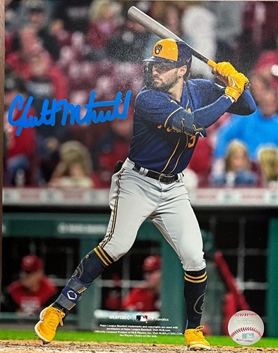 GARRETT MITCHELL SIGNED 8X10 BREWERS PHOTO #2