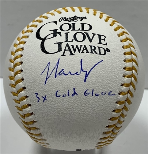 JJ HARDY SIGNED OFFICIAL MLB GOLD GLOVE BASEBALL W/ 3 X GG - BREWERS - JSA