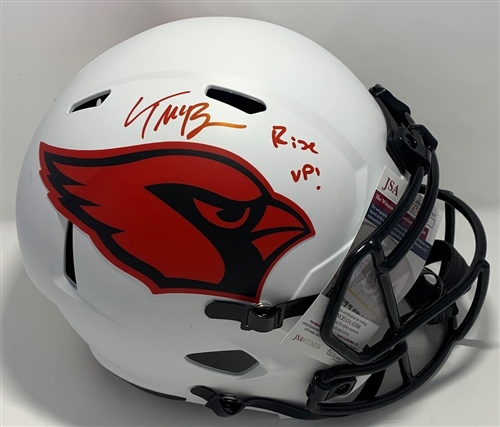 TREY MCBRIDE SIGNED FULL SIZE AZ CARDINALS LUNAR REPLICA SPEED HELMET - JSA