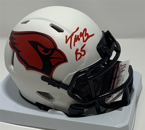 TREY MCBRIDE SIGNED AZ CARDINALS LUNAR SPEED MINI HELMET - JSA