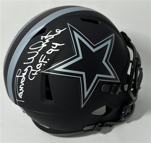 RANDY WHITE SIGNED FULL SIZE COWBOYS ECLIPSE REPLICA SPEED HELMET W/ HOF - JSA