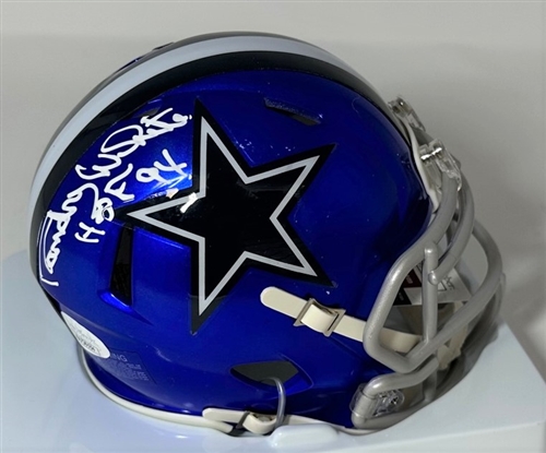 RANDY WHITE SIGNED COWBOYS FLASH SPEED MINI HELMET - JSA