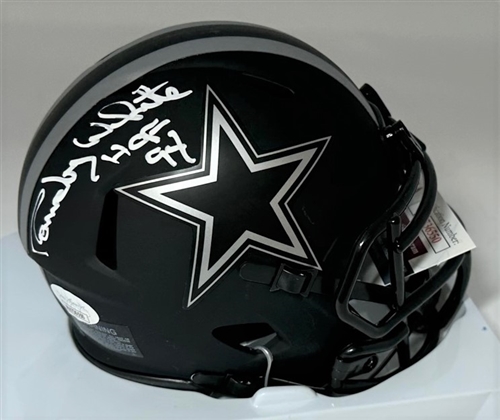 RANDY WHITE SIGNED COWBOYS ECLIPSE SPEED MINI HELMET - JSA