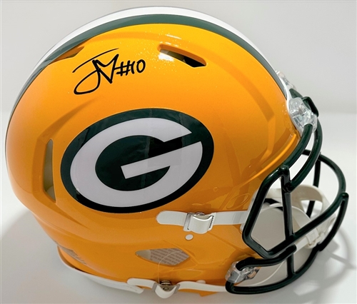 JORDAN LOVE SIGNED FULL SIZE PACKERS AUTHENTIC SPEED HELMET - BAS