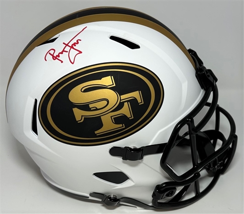 RONNIE LOTT SIGNED FULL SIZE SF 49ERS LUNAR REPLICA SPEED HELMET - BAS