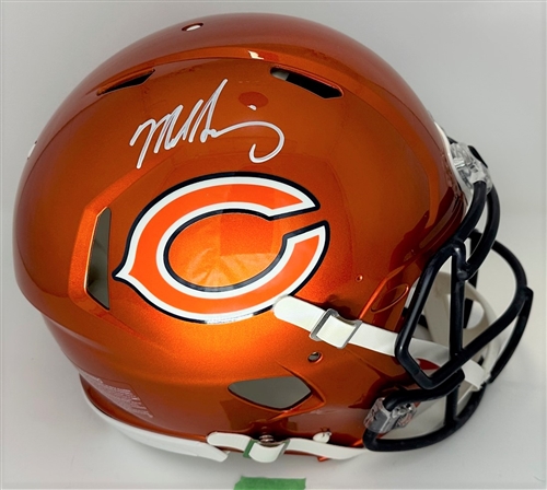 MIKE SINGLETARY SIGNED FULL SIZE BEARS FLASH AUTHENTIC SPEED HELMET - BAS