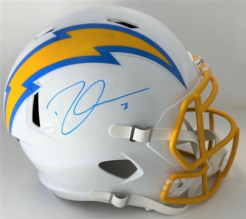 DERWIN JAMES SIGNED FULL SIZE LA CHARGERS REPLICA SPEED HELMET - BAS