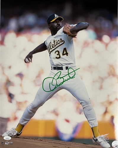 DAVE STEWART SIGNED 16X20 ATHLETICS PHOTO #1 - JSA