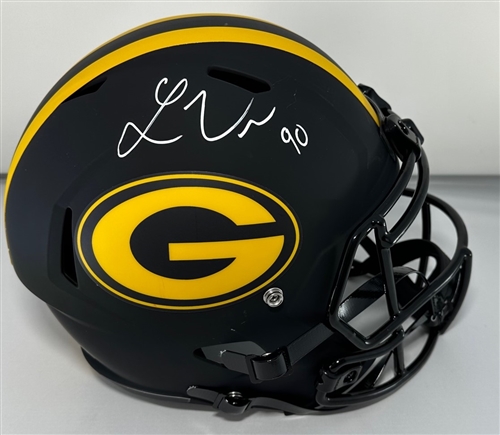 LUKAS VAN NESS SIGNED FULL SIZE PACKERS REPLICA ECLIPSE SPEED HELMET - BAS