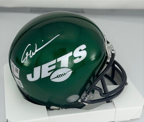 GARRETT WILSON SIGNED NY JETS VSR4 MINI HELMET - BAS