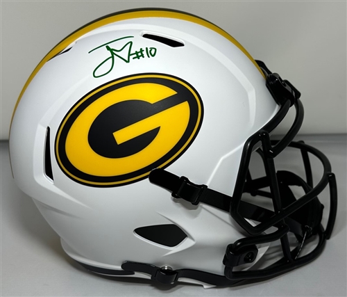 JORDAN LOVE SIGNED FULL SIZE PACKERS LUNAR AUTHENTIC SPEED HELMET - BAS