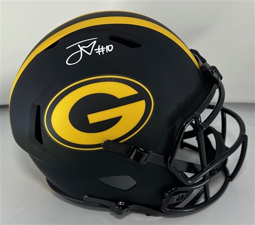 JORDAN LOVE SIGNED FULL SIZE PACKERS ECLIPSE REPLICA SPEED HELMET - BAS