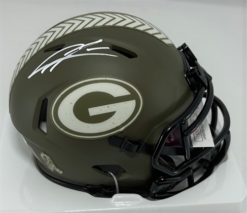 CHARLES WOODSON SIGNED PACKERS SALUTE SPEED MINI HELMET - PACKERS - JSA