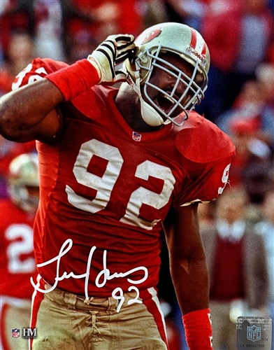 TIM HARRIS SIGNED SF 49ERS 8X10 PHOTO #1