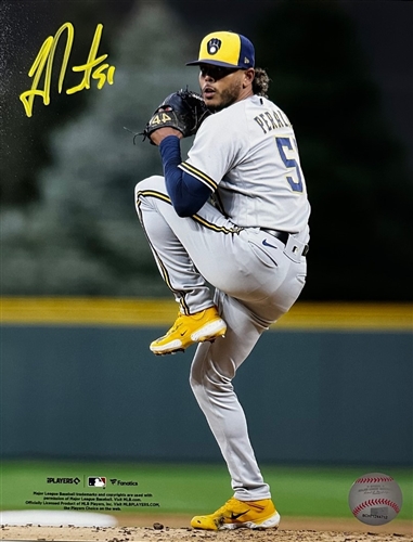 FREDDY PERALTA SIGNED 8X10 BREWERS PHOTO #12