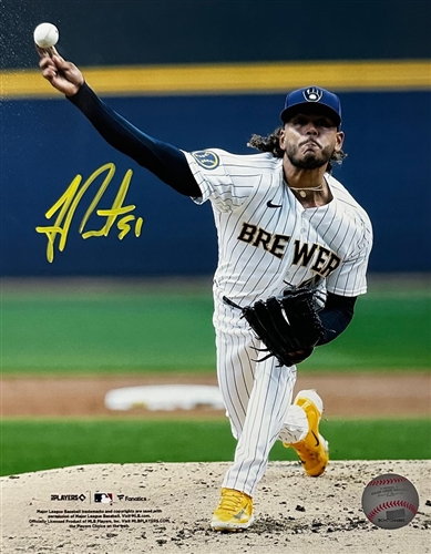 FREDDY PERALTA SIGNED 8X10 BREWERS PHOTO #13