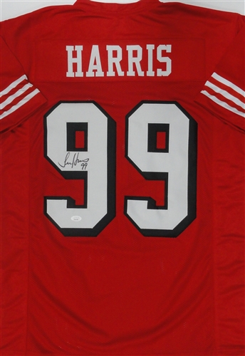 TIM HARRIS SIGNED CUSTOM REPLICA SF 49ERS GREEN JERSEY - JSA