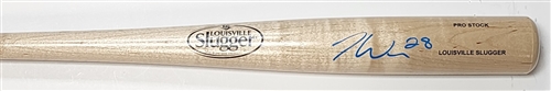 JOEY WIEMER SIGNED LOUISVILLE SLUGGER BLONDE REPLICA BAT - BREWERS - JSA